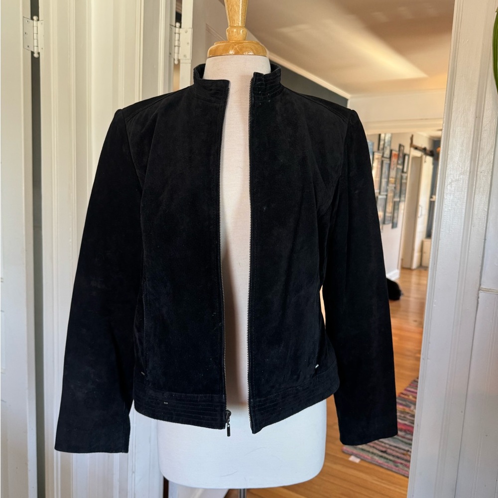 Valerie Stevens Black Suede Jacket - 100% Leather
